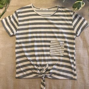 Stripped Cropped Women’s Shirt